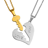 خرید اینترنتی ست گردنبند عاشقانه قلب و کلید